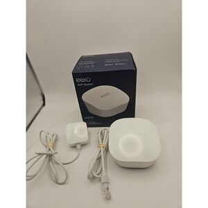 EERO J010001 TRI MESH DUAL BAND WIFI ROUTER WITH CORDS/BOX TESTED WORKS GREAT
